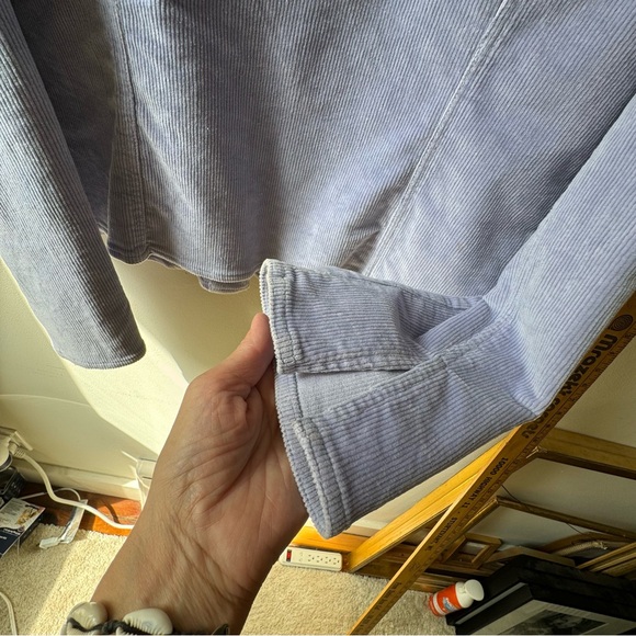 CHADWICK’S Ladies’ fitted periwinkle / lilac corduroy jean jacket, size S - Picture 3 of 7